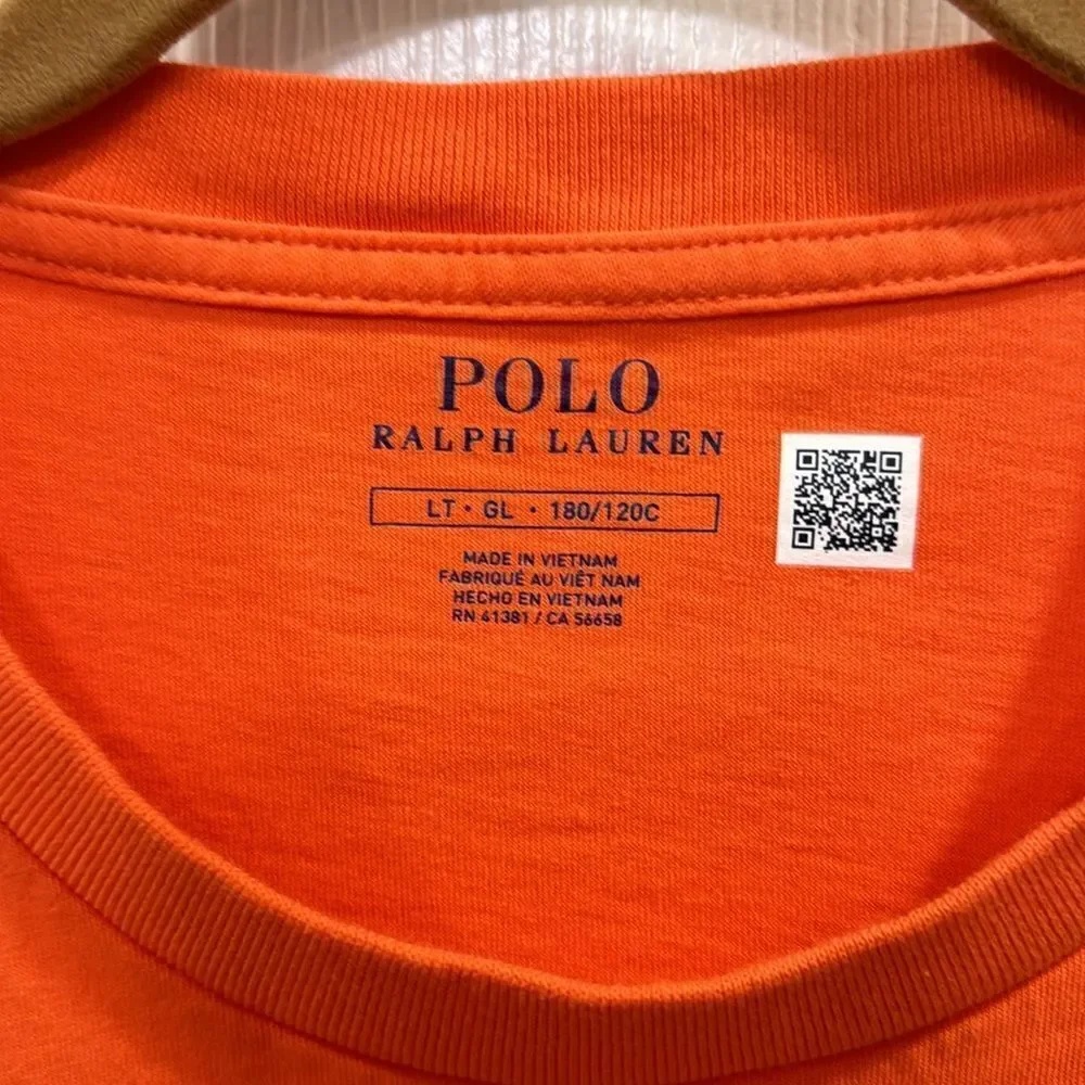 POLO RALPH LAUREN JERSEY CREW T-SHIRT.